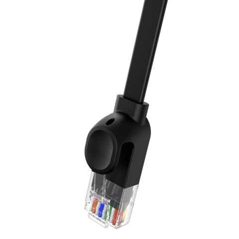 Kabel przewód sieciowy Ethernet Cat 6 RJ-45 1000Mb/s płaski 30m czarny Kabel przewód sieciowy Ethernet Cat 6 RJ-45 1000Mb/s płaski 30m czarny