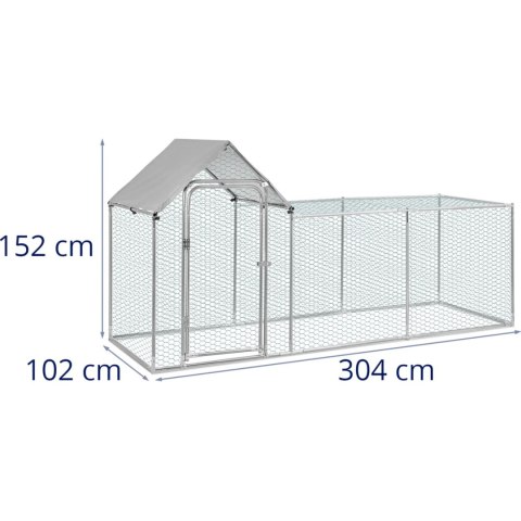 Kojec klatka zagroda wybieg dla królika zwierząt 304 x 102 x 152 cm Kojec klatka zagroda wybieg dla królika zwierząt 304 x 102 x 152 cm