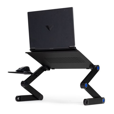 Podstawka stolik stojak pod laptop aluminiowy składany z regulacją 2 blaty Podstawka stolik stojak pod laptop aluminiowy składany z regulacją 2 blaty