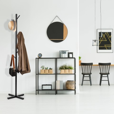 Stojący wieszak na ubrania prosty metalowy 7 haczyków 177 cm ModernHome Stojący wieszak na ubrania prosty metalowy 7 haczyków 177 cm ModernHome