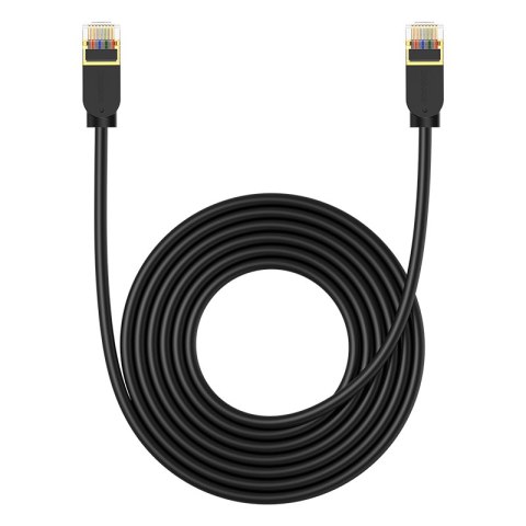 Szybki cienki kabel sieciowy RJ45 cat. 7 10Gbps 5m czarny Szybki cienki kabel sieciowy RJ45 cat. 7 10Gbps 5m czarny
