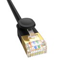 Szybki cienki kabel sieciowy RJ45 cat. 7 10Gbps 5m czarny