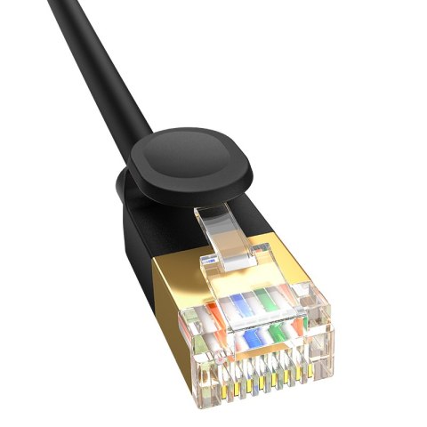 Szybki cienki kabel sieciowy RJ45 cat. 7 10Gbps 5m czarny Szybki cienki kabel sieciowy RJ45 cat. 7 10Gbps 5m czarny