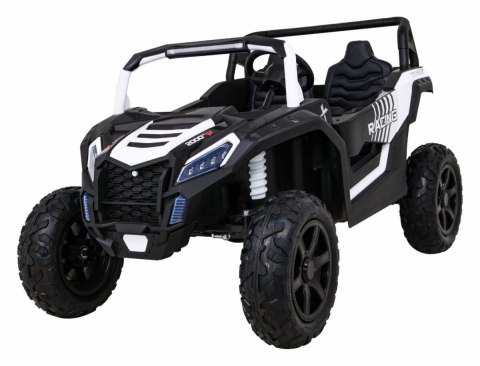 Buggy ATV Strong Racing dla 2 dzieci Biały + Silnik bezszczotkowy + Pompowane koła + Audio LED Buggy ATV Strong Racing dla 2 dzieci Biały + Silnik bezszczotkowy + Pompowane koła + Audio LED