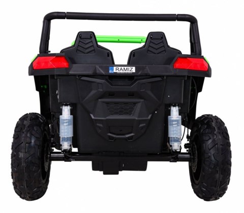 Buggy ATV Strong Racing dla 2 dzieci Zielony + Silnik bezszczotkowy + Pompowane koła + Audio LED Buggy ATV Strong Racing dla 2 dzieci Zielony + Silnik bezszczotkowy + Pompowane koła + Audio LED