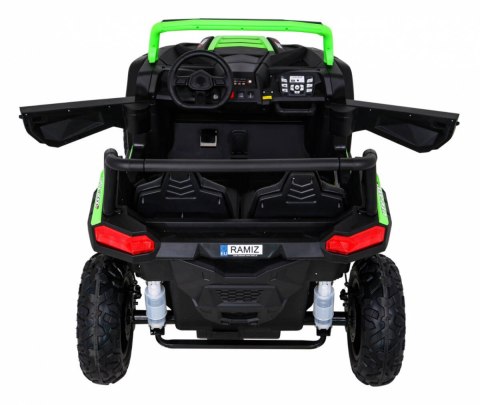 Buggy ATV Strong Racing dla 2 dzieci Zielony + Silnik bezszczotkowy + Pompowane koła + Audio LED Buggy ATV Strong Racing dla 2 dzieci Zielony + Silnik bezszczotkowy + Pompowane koła + Audio LED