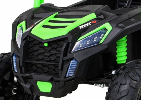Buggy ATV Strong Racing dla 2 dzieci Zielony + Silnik bezszczotkowy + Pompowane koła + Audio LED Buggy ATV Strong Racing dla 2 dzieci Zielony + Silnik bezszczotkowy + Pompowane koła + Audio LED