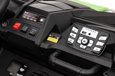 Buggy ATV Strong Racing dla 2 dzieci Zielony + Silnik bezszczotkowy + Pompowane koła + Audio LED Buggy ATV Strong Racing dla 2 dzieci Zielony + Silnik bezszczotkowy + Pompowane koła + Audio LED
