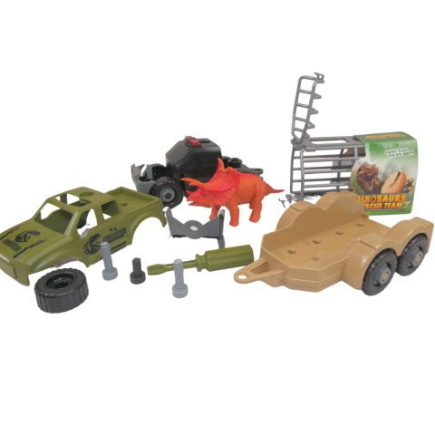ZESTAW AUTO JEEP DINOZAUR DO SKRĘCANIA EDUKACYJNY ZESTAW AUTO JEEP DINOZAUR DO SKRĘCANIA EDUKACYJNY