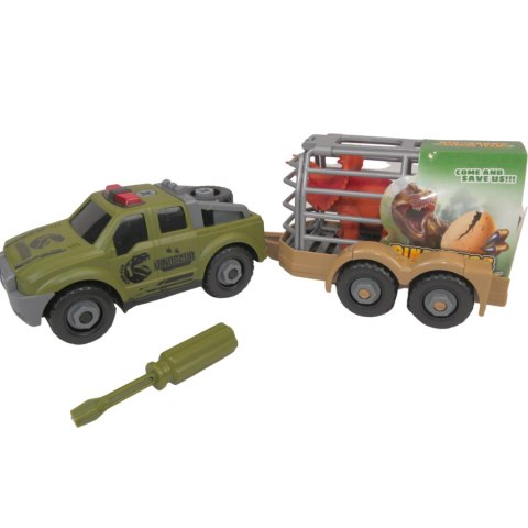 ZESTAW AUTO JEEP DINOZAUR DO SKRĘCANIA EDUKACYJNY ZESTAW AUTO JEEP DINOZAUR DO SKRĘCANIA EDUKACYJNY