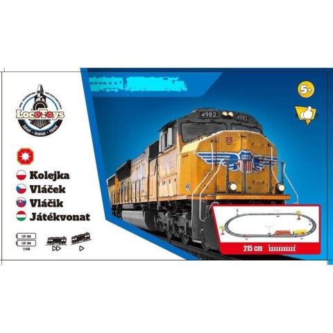 LOCOTOYS -KOLEJKA z torem 215cm1254685 LOCOTOYS -KOLEJKA z torem 215cm1254685
