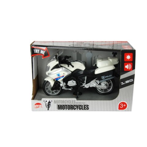 MOTOR POLICJA ŚWIATŁO/DŹWIĘKI W PUDEŁKU MOTOR POLICJA ŚWIATŁO/DŹWIĘKI W PUDEŁKU