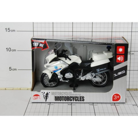 MOTOR POLICJA ŚWIATŁO/DŹWIĘKI W PUDEŁKU MOTOR POLICJA ŚWIATŁO/DŹWIĘKI W PUDEŁKU