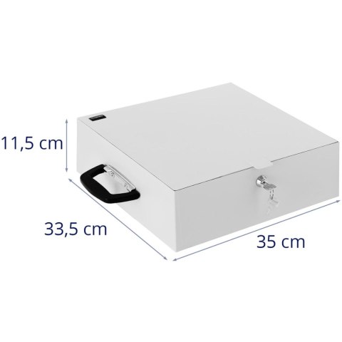 Sejf kasetka metalowa na dokumenty zamykana na klucz 350 x 320 x 110 mm DIN A5 Sejf kasetka metalowa na dokumenty zamykana na klucz 350 x 320 x 110 mm DIN A5