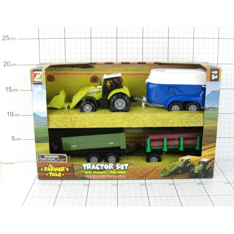 TRAKTOR+PRZYCZEPY ŚW./DŹW. W PUDEŁKU TRAKTOR+PRZYCZEPY ŚW./DŹW. W PUDEŁKU