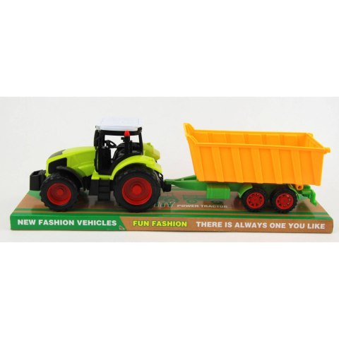 TRAKTOR Z PRZYCZEPĄ POD KLOSZEM TRAKTOR Z PRZYCZEPĄ POD KLOSZEM