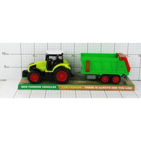 TRAKTOR Z PRZYCZEPĄ POD KLOSZEM TRAKTOR Z PRZYCZEPĄ POD KLOSZEM