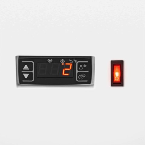 Witryna chłodnicza ekspozycyjna przeszklona 4 poziomy 78 l - biała Witryna chłodnicza ekspozycyjna przeszklona 4 poziomy 78 l - biała