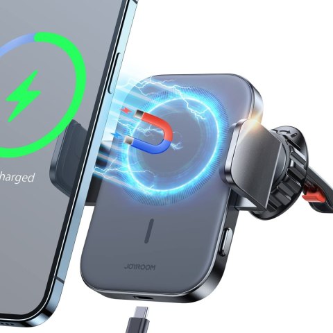 Uchwyt na telefon do samochodu z ładowarką indukcyjną Qi 15W MagSafe na kratkę nawiewu Uchwyt na telefon do samochodu z ładowarką indukcyjną Qi 15W MagSafe na kratkę nawiewu