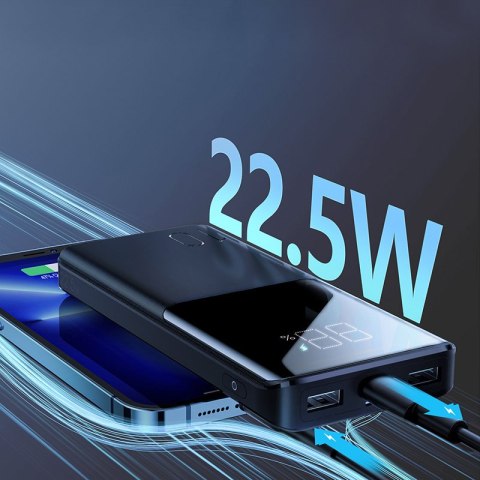 Powerbank 22.5W 10000mAh PD QC3.0 AFC czarny Powerbank 22.5W 10000mAh PD QC3.0 AFC czarny
