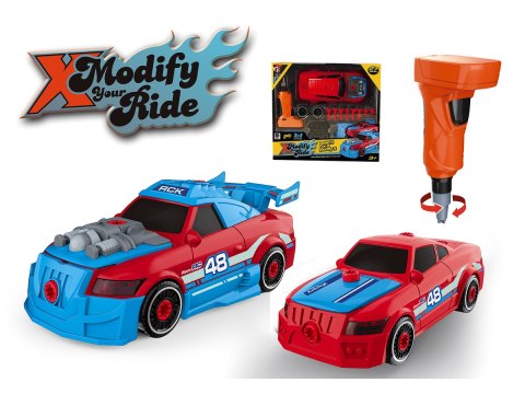 Sportowy Samochód do rozkręcania i skręcania 2w1 TUNING + Wkrętarka Sportowy Samochód do rozkręcania i skręcania 2w1 TUNING + Wkrętarka
