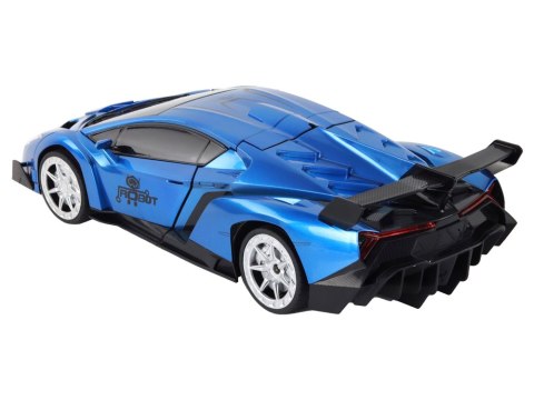 Samochód- Robot Transformacja R/C 1:10 Niebieski Sterowanie Gestami Samochód- Robot Transformacja R/C 1:10 Niebieski Sterowanie Gestami