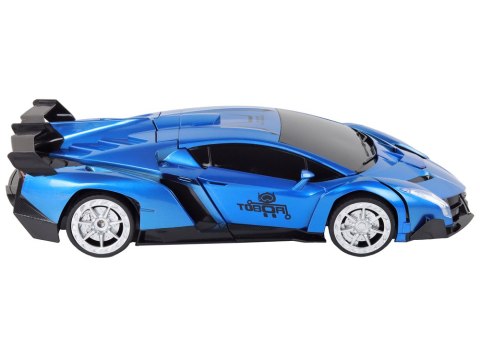Samochód- Robot Transformacja R/C 1:10 Niebieski Sterowanie Gestami Samochód- Robot Transformacja R/C 1:10 Niebieski Sterowanie Gestami
