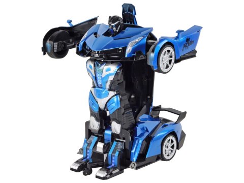 Samochód- Robot Transformacja R/C 1:10 Niebieski Sterowanie Gestami Samochód- Robot Transformacja R/C 1:10 Niebieski Sterowanie Gestami