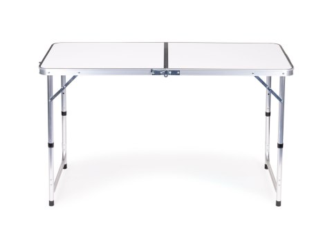 Stolik turystyczny stół składany kemping biały blat 120 x 60 cm Stolik turystyczny stół składany kemping biały blat 120 x 60 cm