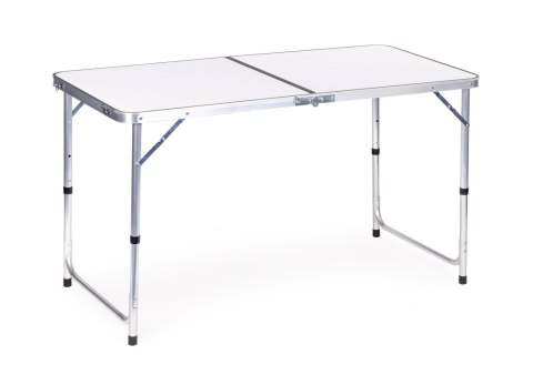 Stolik turystyczny stół składany kemping biały blat 120 x 60 cm Stolik turystyczny stół składany kemping biały blat 120 x 60 cm