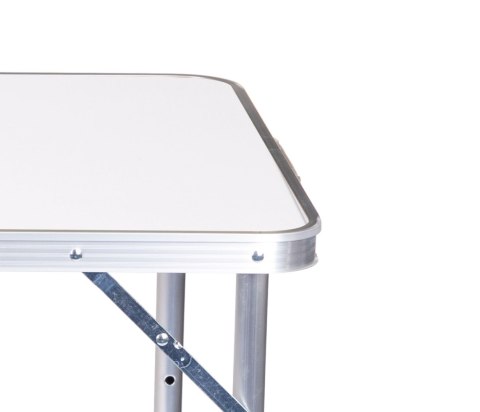 Stolik turystyczny stół składany kemping biały blat 120 x 60 cm Stolik turystyczny stół składany kemping biały blat 120 x 60 cm