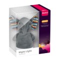 A baby soothing plush night light (elephant doll)
