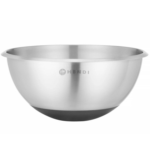 Miska kuchenna stalowa z silikonową podstawą i miarką 3 l śr. 265 x 125 mm Miska kuchenna stalowa z silikonową podstawą i miarką 3 l śr. 265 x 125 mm
