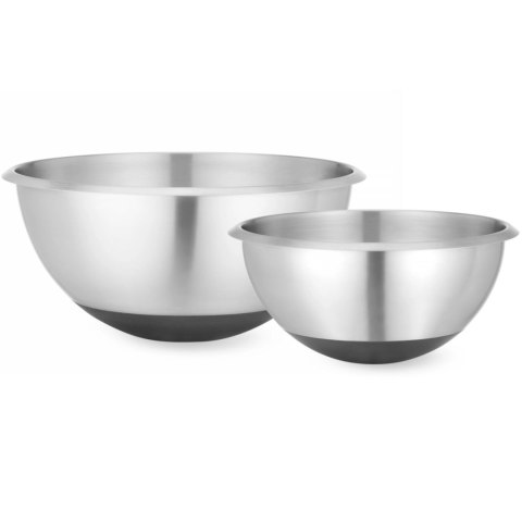Miska kuchenna stalowa z silikonową podstawą i miarką 3 l śr. 265 x 125 mm Miska kuchenna stalowa z silikonową podstawą i miarką 3 l śr. 265 x 125 mm