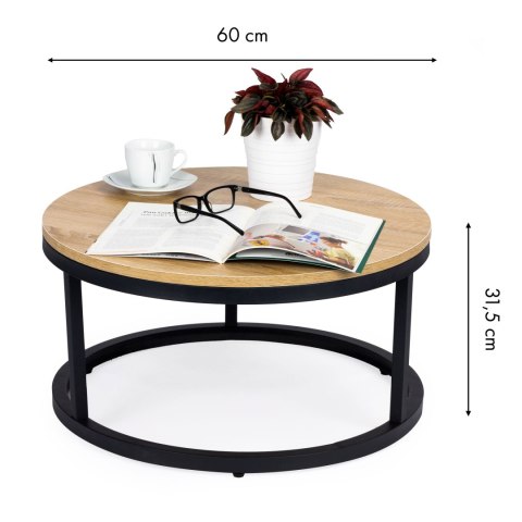 Stolik kawowy loft nowoczesny industrialny 60 cm ModernHome Stolik kawowy loft nowoczesny industrialny 60 cm ModernHome