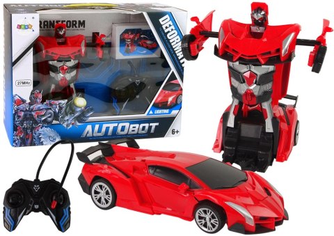 Auto Robot Transformer 2w1 Pilot R/C Zdalnie sterowane Czerwony Auto Robot Transformer 2w1 Pilot R/C Zdalnie sterowane Czerwony