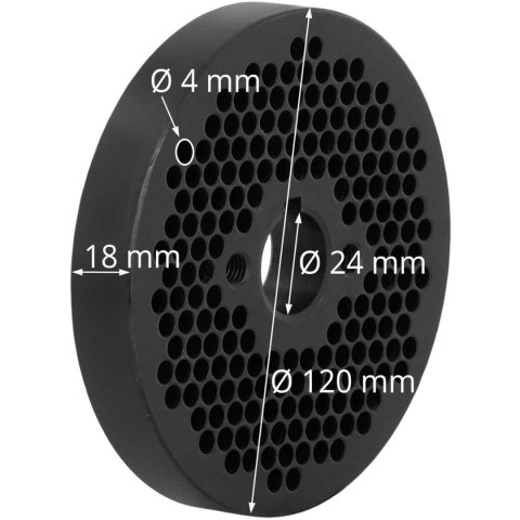 Matryca sitko do pelletu pelleciarki WIE-PM-1500 WIE-PM-500 śr. 4 mm Matryca sitko do pelletu pelleciarki WIE-PM-1500 WIE-PM-500 śr. 4 mm