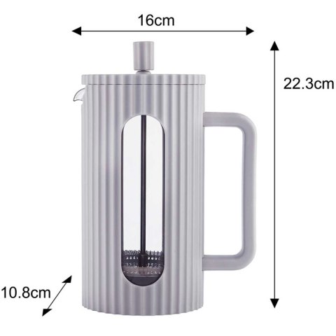 ZAPARZACZ TŁOKOWY DO KAWY/HERBATY 1000ml KLAUSBERG KB-7752 SZARY ZAPARZACZ TŁOKOWY DO KAWY/HERBATY 1000ml KLAUSBERG KB-7752 SZARY