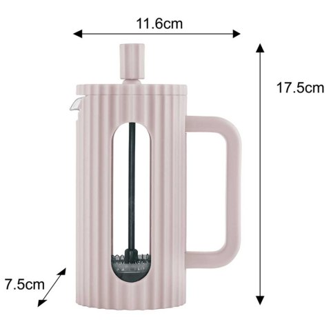ZAPARZACZ TŁOKOWY DO KAWY/HERBATY Z 350ml KLAUSBERG KB-7744 RÓŻOWY ZAPARZACZ TŁOKOWY DO KAWY/HERBATY Z 350ml KLAUSBERG KB-7744 RÓŻOWY