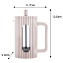 ZAPARZACZ TŁOKOWY DO KAWY/HERBATY Z 350ml KLAUSBERG KB-7744 RÓŻOWY