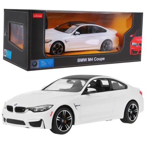 BMW M4 Coupe biały RASTAR model 1:14 Zdalnie sterowane auto + pilot 2,4 GHz BMW M4 Coupe biały RASTAR model 1:14 Zdalnie sterowane auto + pilot 2,4 GHz