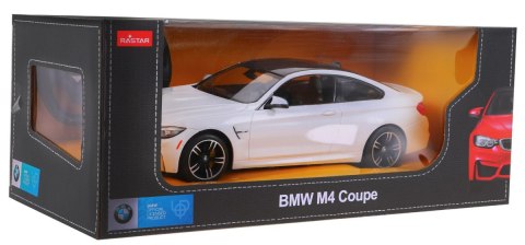 BMW M4 Coupe biały RASTAR model 1:14 Zdalnie sterowane auto + pilot 2,4 GHz BMW M4 Coupe biały RASTAR model 1:14 Zdalnie sterowane auto + pilot 2,4 GHz