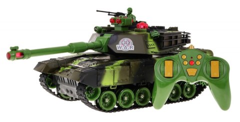 Zdalnie sterowany Czołg dla dzieci 3+ Zielony 1:18 + Pilot + Dźwięki + LED + Ruchome elementy Zdalnie sterowany Czołg dla dzieci 3+ Zielony 1:18 + Pilot + Dźwięki + LED + Ruchome elementy