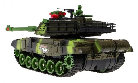 Zdalnie sterowany Czołg dla dzieci 3+ Zielony 1:18 + Pilot + Dźwięki + LED + Ruchome elementy Zdalnie sterowany Czołg dla dzieci 3+ Zielony 1:18 + Pilot + Dźwięki + LED + Ruchome elementy