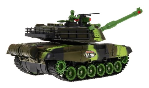 Zdalnie sterowany Czołg dla dzieci 3+ Zielony 1:18 + Pilot + Dźwięki + LED + Ruchome elementy Zdalnie sterowany Czołg dla dzieci 3+ Zielony 1:18 + Pilot + Dźwięki + LED + Ruchome elementy