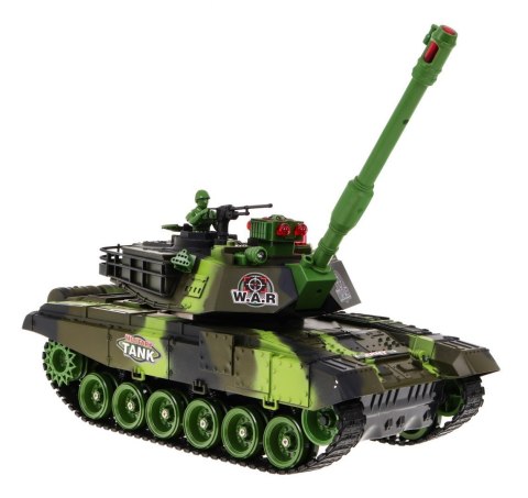 Zdalnie sterowany Czołg dla dzieci 3+ Zielony 1:18 + Pilot + Dźwięki + LED + Ruchome elementy Zdalnie sterowany Czołg dla dzieci 3+ Zielony 1:18 + Pilot + Dźwięki + LED + Ruchome elementy