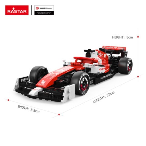 1: 24 Alfa Romeo F1 C42 340el. Klocki RASTAR 1: 24 Alfa Romeo F1 C42 340el. Klocki RASTAR