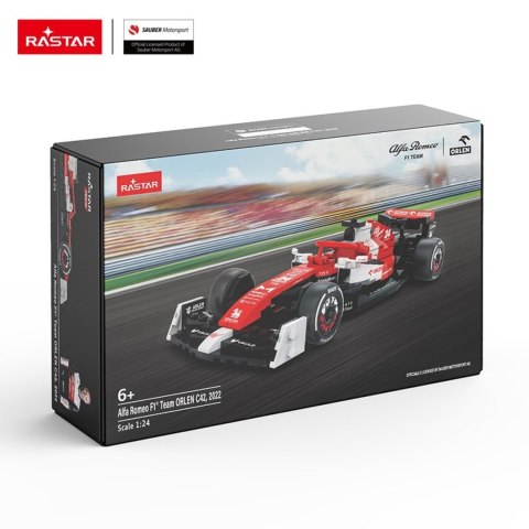 1: 24 Alfa Romeo F1 C42 340el. Klocki RASTAR 1: 24 Alfa Romeo F1 C42 340el. Klocki RASTAR