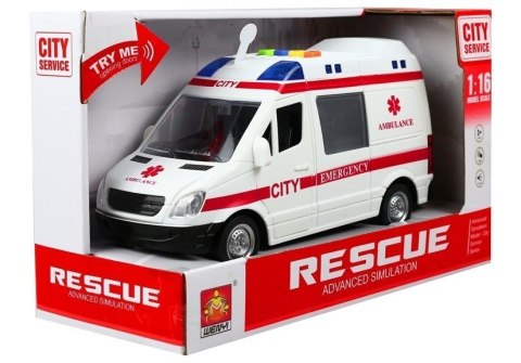 Auto Karetka Pogotowia Ambulans Efekty Gra Świeci Auto Karetka Pogotowia Ambulans Efekty Gra Świeci