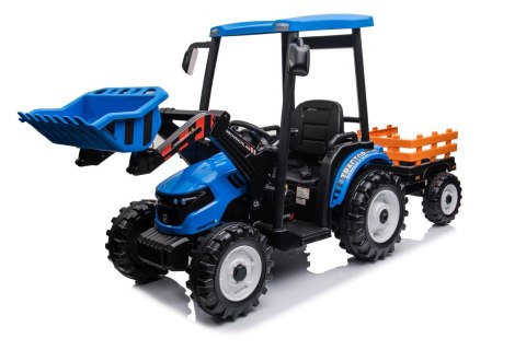 Pojazd MEGA Traktor D68 Z Przyczepką Niebieski Pojazd MEGA Traktor D68 Z Przyczepką Niebieski
